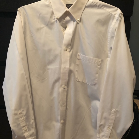 Clean White mens button down dress shirt - Picture 1 of 3